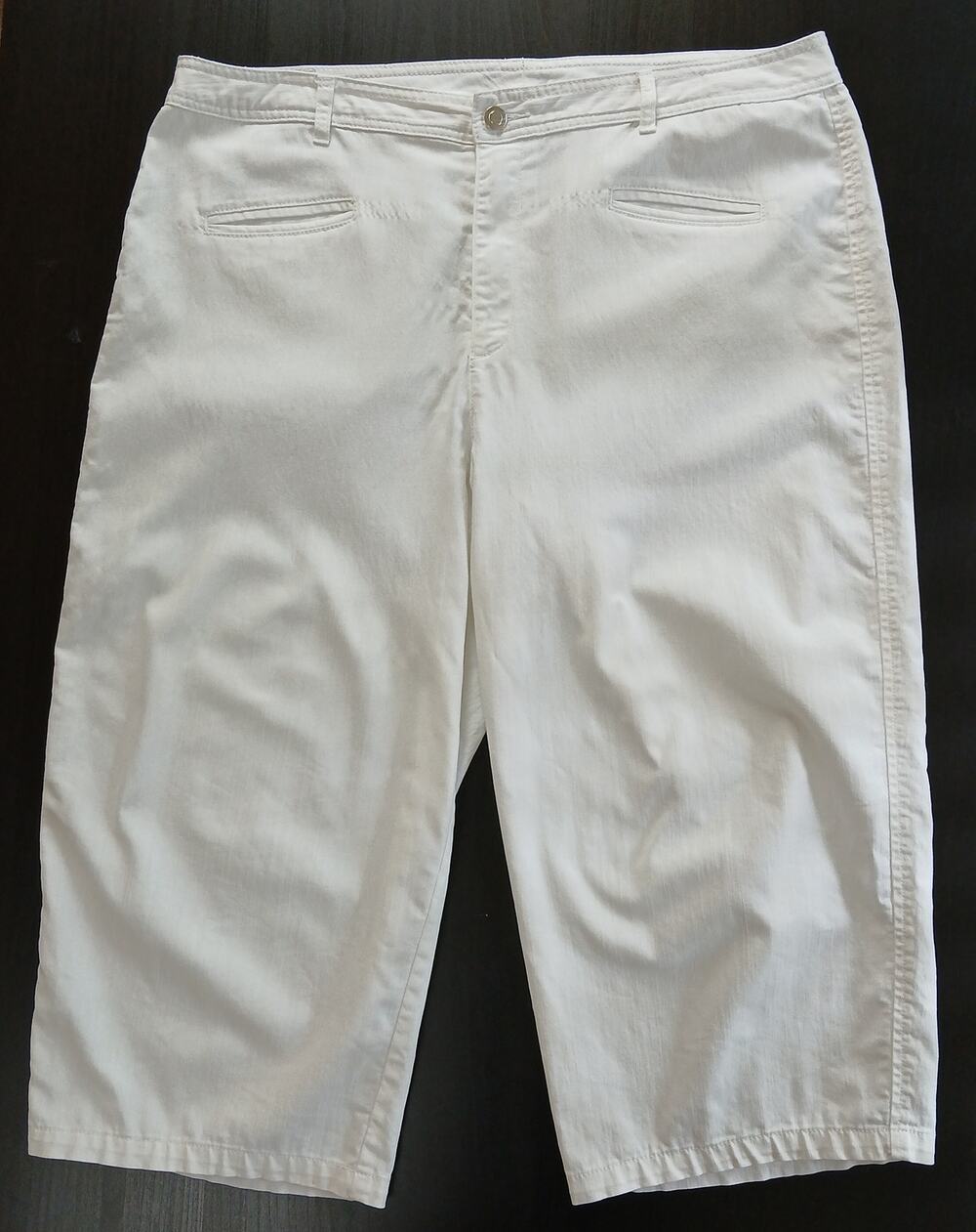 Koret White Comfort Stretch Capri Pants 16W cropped cotton blend summer chino